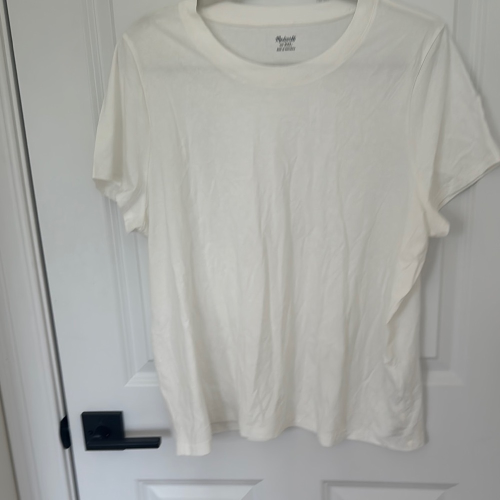Madewell White Short Sleeve T-Shirt